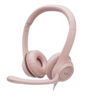 Audifono con Microfono Logitech H390 Usb Cable Rosado