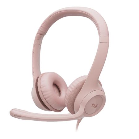 Audifono con Microfono Logitech H390 Usb Cable Rosado