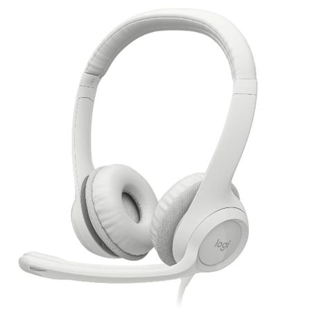 Audifono con Microfono Logitech H390 Usb Cable Blanco