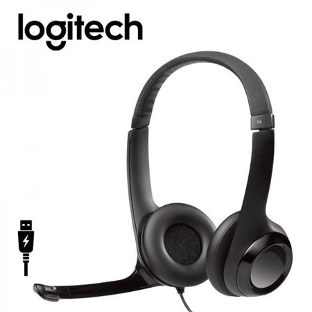 Audifono Logitech H390 con Microfono Usb Cable Audifono Logitech H390 Black  con Microfono Usb Cable