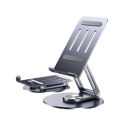 Soporte S&T Para Celular Corporativos for Business Aluminio Giro 360° HS211 Dark Grey -Tablet