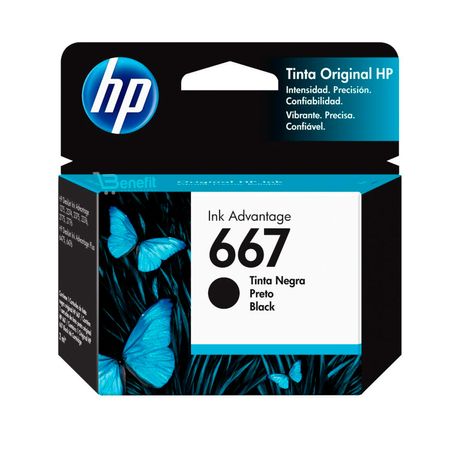 Cartucho de tinta HP 667 Original Negro