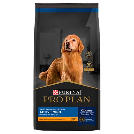 Comida para Perros Adultos 7+ Mente Activa Purina Proplan Raza Mediana 15kg