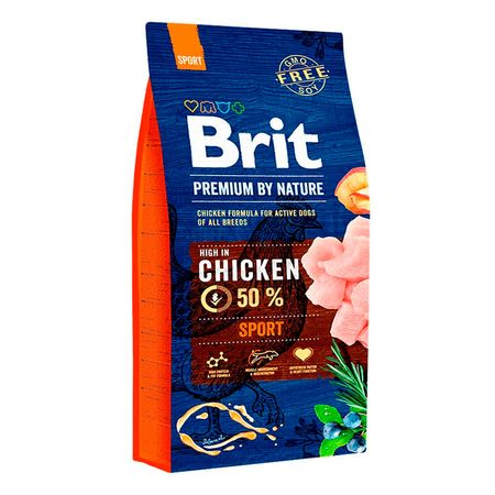Comida para Perros Activos Brit Premium Pollo Sport 15kg