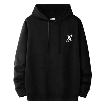 Polera Hombre Yansus Negro con Estampado Letra Negro S