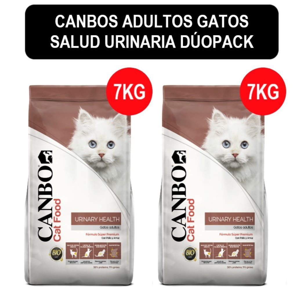 Comida para Gatos Canbo Súper Premium Salud Urinaria 7 Kg Dúopack
