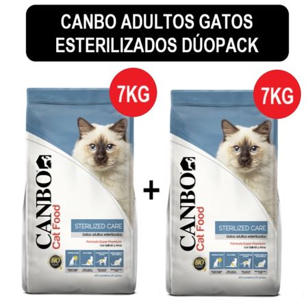 Comida para Gatos Canbo Premium Cuidado para Esterilizados Dúopack 7 Kg
