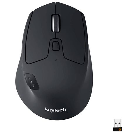 Mouse Logitech Triathlon M720 Bluetooth USB Unifaying Negro