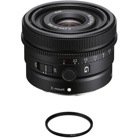 Lente Sony FE 24 mm f/2.8 G con kit de filtro UV Sony Fe 24 mm f/2.8 g lente con kit de filtro UV