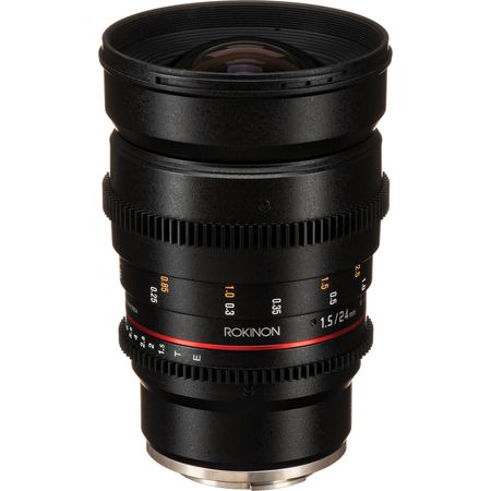 Lente Rokinon 24mm T1.5 Cine DS para Sony E-Mount Lente Rokinon de 24 mm T1.5 Cine DS para Sony E-Mount