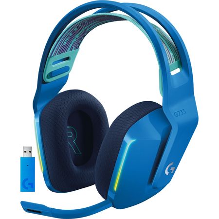 Logitech G G733 LIGHTSPEED Auriculares inalámbricos para juegos RGB (Azul) Logitech G G733 Lightspeed Wireless RGB Gaming Headset (azul)