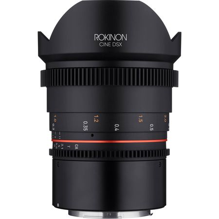 Lente de cine ultra gran angular Rokinon T3.1 DSX de 14 mm (montura Canon RF) Rokinon 14 mm T3.1 DSX Ultra amplia lente de cine (soporte Canon RF)