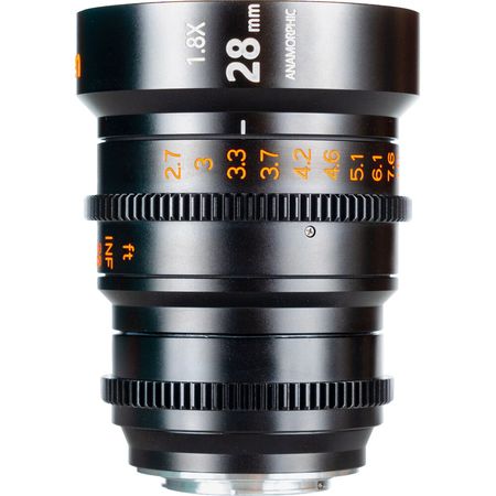 Lente anamórfica Vazen 28 mm T2.2 1.8x (Canon RF, ámbar) Vazen 28 mm T2.2 1.8x Lente anamórfica (Canon RF, Amber)