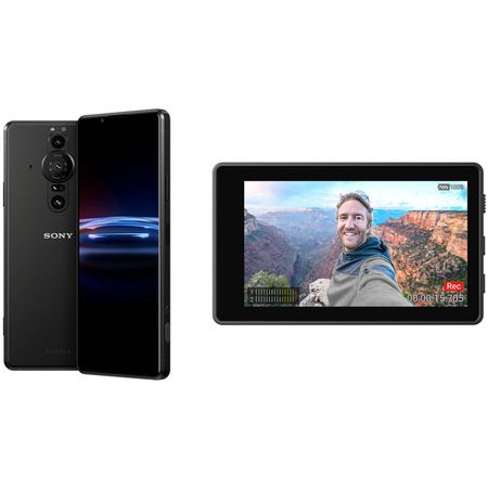 Teléfono inteligente Sony Xperia PRO-I 512GB 5G con kit de monitor Vlog (desbloqueado, negro esme... Sony Xperia Pro-I 512GB 5G Smartphone con kit Vlog Monitor (desbloqueado, negro esbelto)