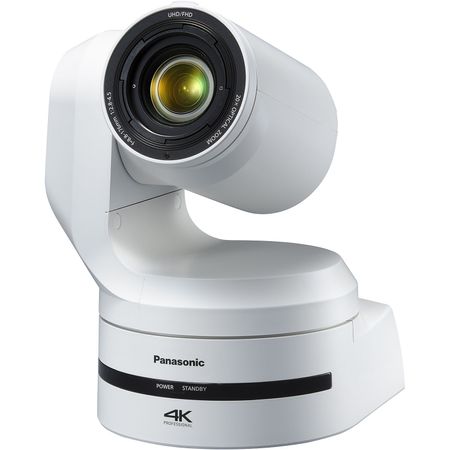 Cámara Panasonic AW-UE150W UHD 4K 20x PTZ (Blanca) Panasonic AW-VE150W UHD 4K 20X PTZ Camera (blanco)