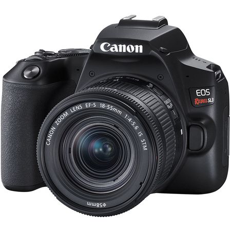 Cámara DSLR Canon EOS Rebel SL3 con lente de 18-55 mm (negra) Canon EOS Rebel SL3 DSLR Camera con lente de 18-55 mm (negro)