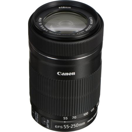 Lente Canon EF-S 55-250 mm f/4-5.6 IS STM Canon EF-S 55-250 mm f/4-5.6 es lente STM