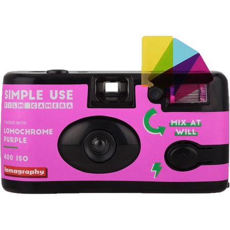 Lomography LomoChrome Purple 2019 Cámara de película de uso simple LOMOGRAFÍA LOMOCRROME PURPULE 2019 Cámara de película de uso simple