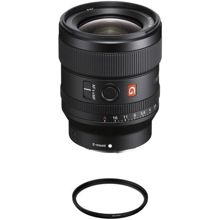 Lente Sony Fe 24 mm f/1.4 gm con kit de filtro UV