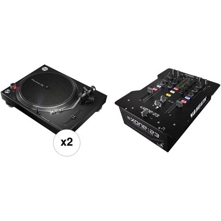 Pioneer DJ PLX-500-K Kit con dos tocadiscos y un mezclador Kit Pioneer DJ PLX-500-K con dos tocadiscos y una batidora