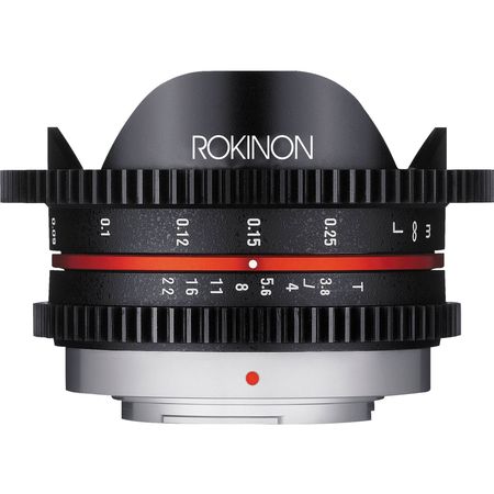 Rokinon 7.5mm T3.8 Cine UMC Lente ojo de pez para montura Micro Cuatro Tercios Rokinon 7.5 mm T3.8 Cine UMC Fesheye lente para micro cuatro tercios de montaje