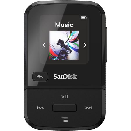 Reproductor de MP3 portátil SanDisk Clip Sport Go de 32 GB (negro) Sandisk 32GB Clip Sport Go GO MP3 Player (negro)