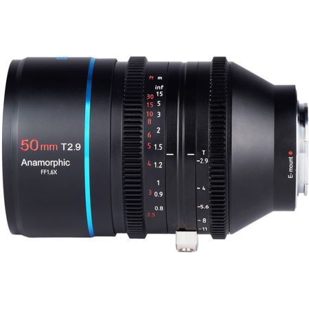 Sirui 50 mm T2.9 Full Frame 1.6x Lente anamórfica (Leica L) Sirui 50 mm T2.9 Frame completo 1.6x lente anamórfica (Leica L)