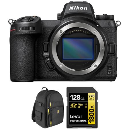 Cámara sin espejo Nikon Z6 II con kit de bandolera Cámara sin espejo Nikon Z6 II con kit de bolso de hombro