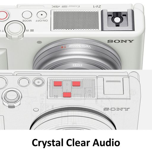 Cámara digital Sony ZV-1 (blanca)