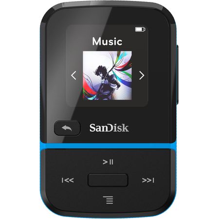 Reproductor de MP3 portátil SanDisk Clip Sport Go de 32 GB (azul) Sandisk 32GB Clip Sport Go GO MP3 Player (azul)