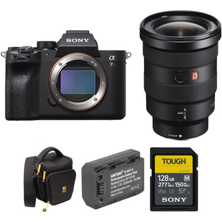 Cámara sin espejo Sony a7R IVA con lente de 16-35 mm f/2.8 y kit de accesorios Sony A7r IVA Cámara sin espejo con lentes y accesorios de 16-35 mm f/2.8