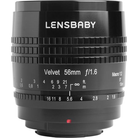 Lente Lensbaby Velvet 56mm f/1.6 para Sony E (Negro) Lensbaby Velvet 56 mm f/1.6 lente para Sony E (negro)