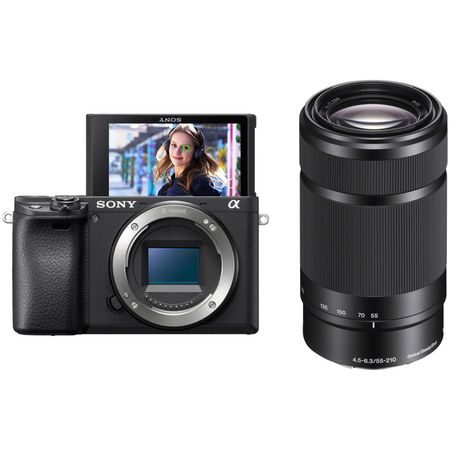 Cámara sin espejo Sony a6400 con kit de lentes de 55-210 mm Cámara sin espejo Sony A6400 con kit de lente de 55-210 mm