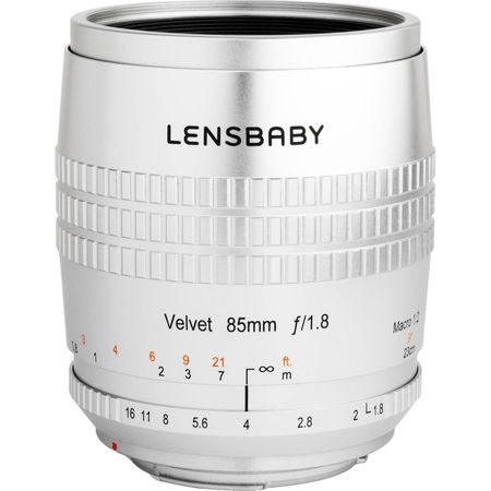 Lente Lensbaby Velvet 85mm f/1.8 para Canon RF (Plata) Lensbaby Velvet 85 mm f/1.8 lente para Canon RF (plata)