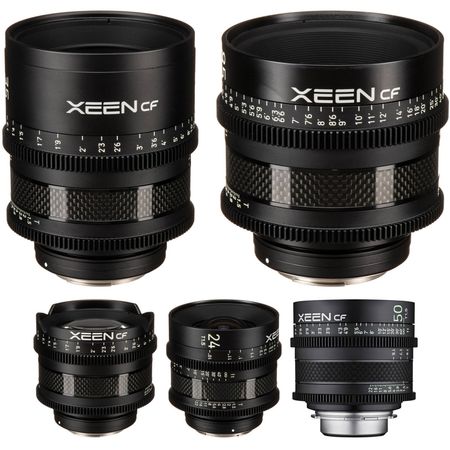 Kit de lentes de cine con montura EF de 5 lentes Rokinon XEEN CF Pro Rokinon Xeen CF Pro 5 lentes EF-mont-montura Cine Kit
