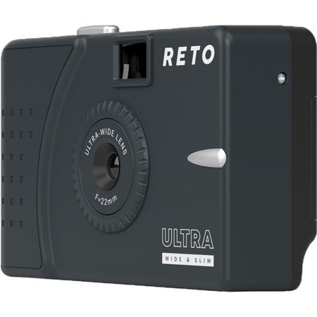 Reto Project Cámara de película de 35 mm ultraancha y delgada (carbón) RETO Project Ultra-Wide & Slim Film Camera de 35 mm (carbón de carbón)