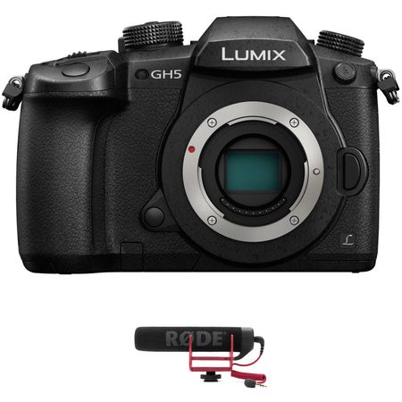 Panasonic Lumix GH5 Cámara sin espejo con kit de micrófono Cámara sin espejo Panasonic Lumix GH5 con kit de micrófono