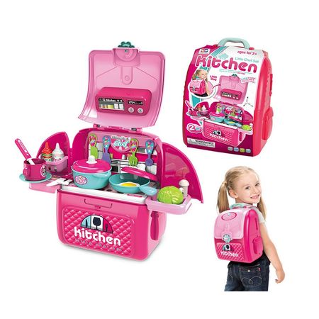 Set de cocina modelo mochila 2 EN 1