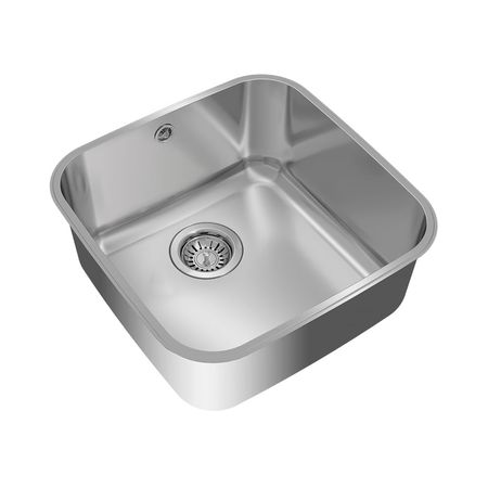 Lavadero rectangular 1 pieza Acero Inoxidable 40x40 Teka