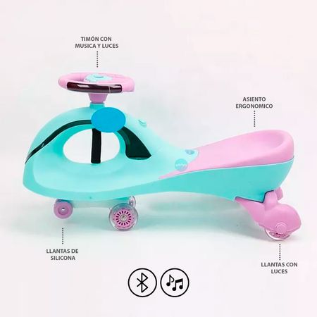 Carro Twist Car Corre Pasillos con Bluetooth Musical con Luces Mujer