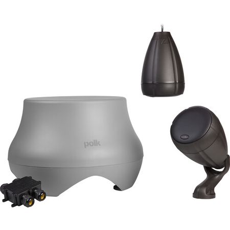 Sistema de altavoces de paisaje de audio Polk: altavoces de 2 años SAT 300, subwoofer de 1 acre d... Sistema de altavoces de paisaje de audio Polk: altavoces de 2 años SAT 300, subwoofer de 1 acre de acre (gris)