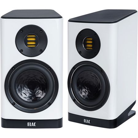 ELAC VELA BS 403 Altavoces de estantería de 2 vías (blanco brillo, par)