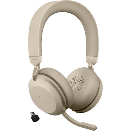 JABRA EVOLVE2 75 Auriculares inalámbricos de cancelación de ruido UC (beige dorado)