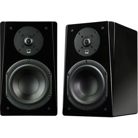 SVS Prime Bookshelf Speakers de 2 vías (Piano Gloss Black, Par)