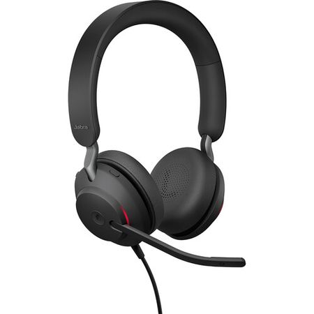 Jabra Evolve2 40 Auriculares estéreo con cable en la oreja (Microsoft Teams, USB tipo C, negro)