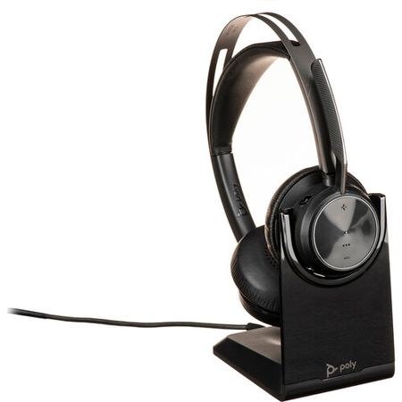 Plantronics Voyager Focus 2 UC Auriculares estéreo con cancelación de ruido en la oreja (estándar... Plantronics Voyager Focus 2 UC Auriculares estéreo con cancelación de ruido en la oreja (estándar, USB tipo C, base de carga)