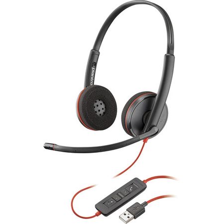 Plantronics Blackwire 3225 USB Tipo-A Auricular estéreo con cable para UC