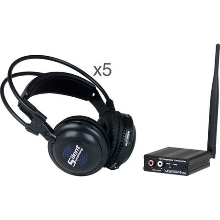 Vocopro Silentsymfony-Band Wireless Broadcast y sistema de auriculares