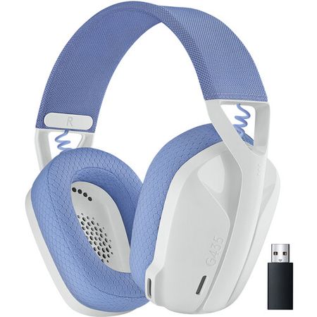 Logitech G G435 Auriculares de juegos inalámbricos (blanco / azul)