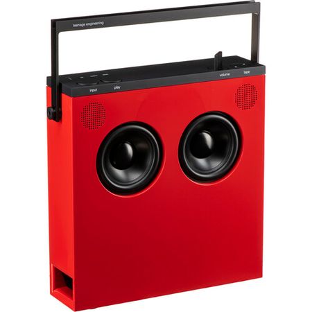 Teenage Engineering OB-4 Magic Radio Radio portátil Bluetooth y altavoz (rojo brillante)